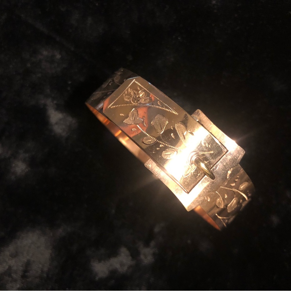 Victorian gold filled buckle bracelet - Picture 4 of 16